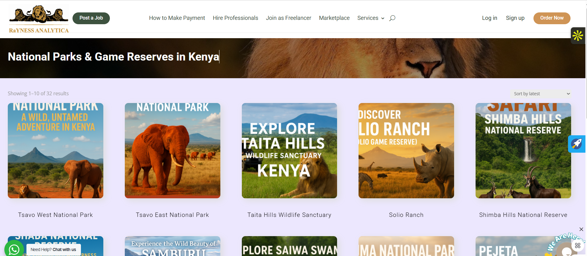 Tours and Safaris - RaYNESS ANALYTICA