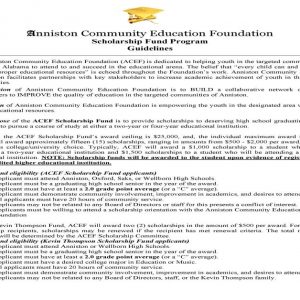 SCHOLARSHIP APPLICATION TEMPLATES