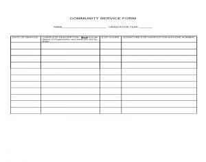COMMUNITY SERVICE FORMS | Rayness Analytica I Professional Services ...