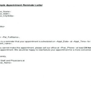 Reminder Email