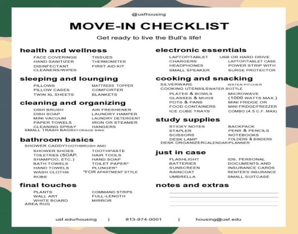 move in checklists