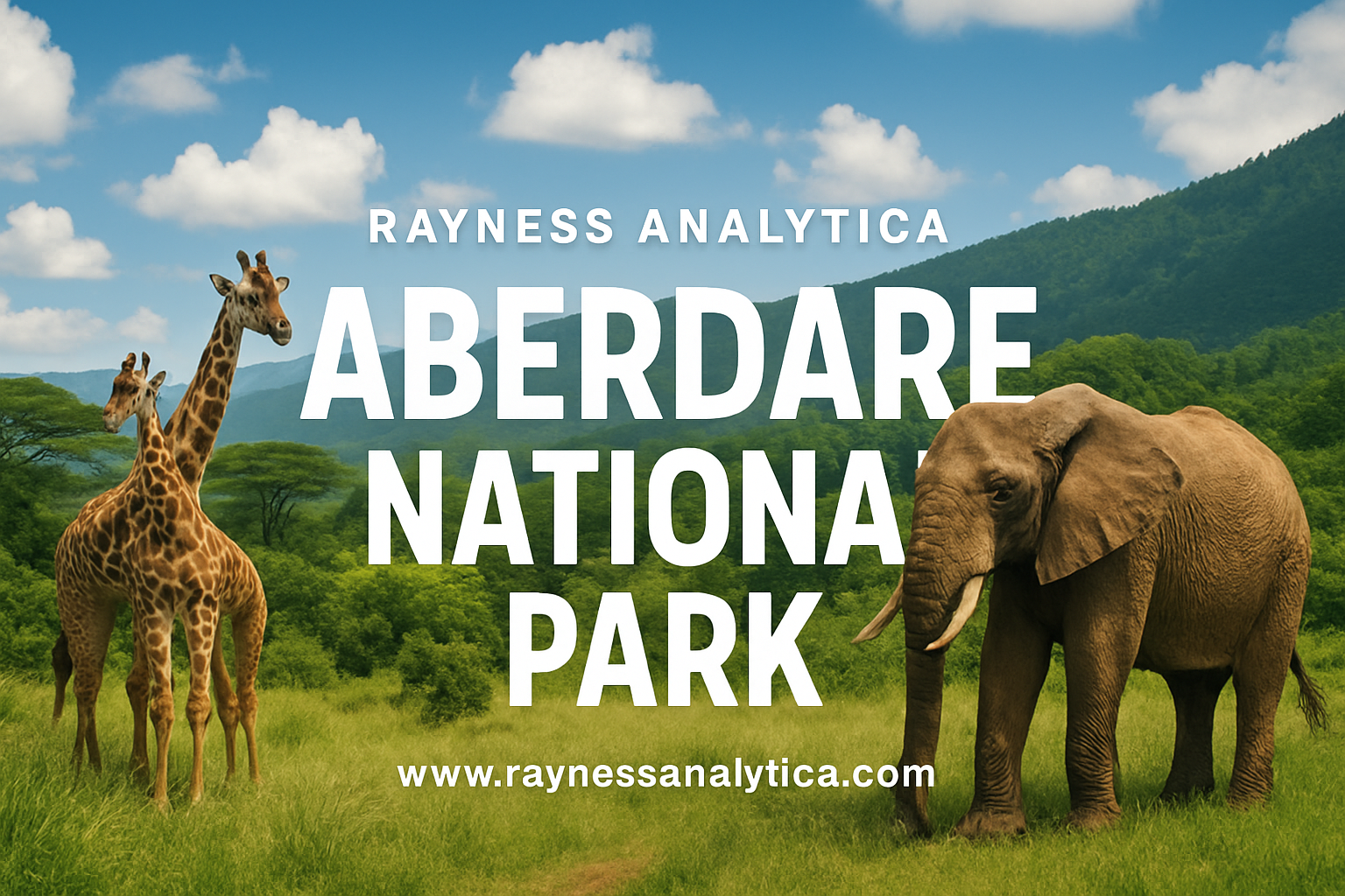 Create a Punchy Marketing Image for the Aberdare National Pa | Rayness Analytica I Professional Services Marketplace Aberdare National Park