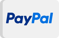 Paypal | Rayness Analytica I Professional Services Marketplace PayPal logo in blue on a light gray rounded badge background